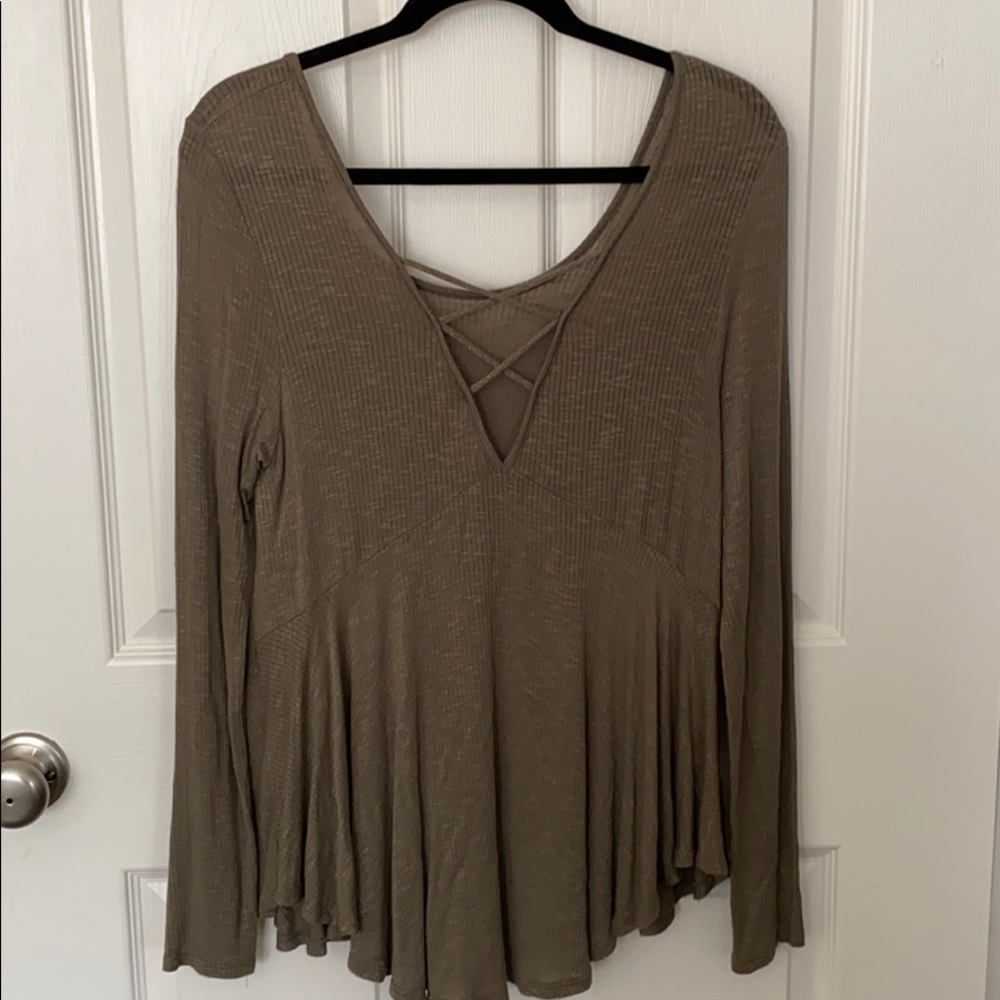 Promesa olive green blouse